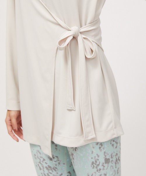 NERGY（ナージー）の「【UV&接触冷感&吸水速乾】カシュクールTEE（Tシャツ/カットソー・レディース・グリーン系その他/ベージュ/ブラック・FREE）」の19枚目の写真