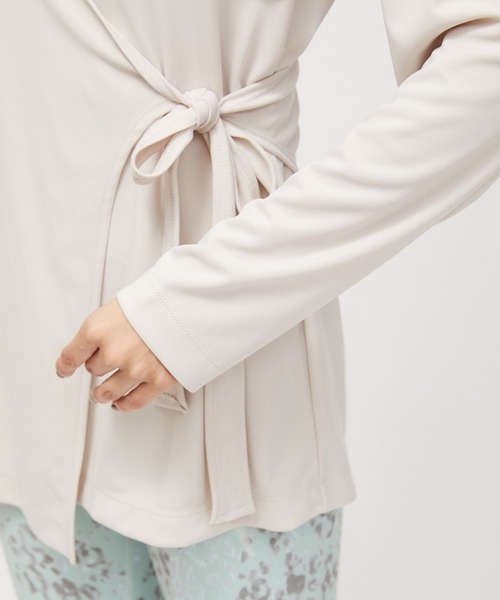 NERGY（ナージー）の「【UV&接触冷感&吸水速乾】カシュクールTEE（Tシャツ/カットソー・レディース・グリーン系その他/ベージュ/ブラック・FREE）」の20枚目の写真