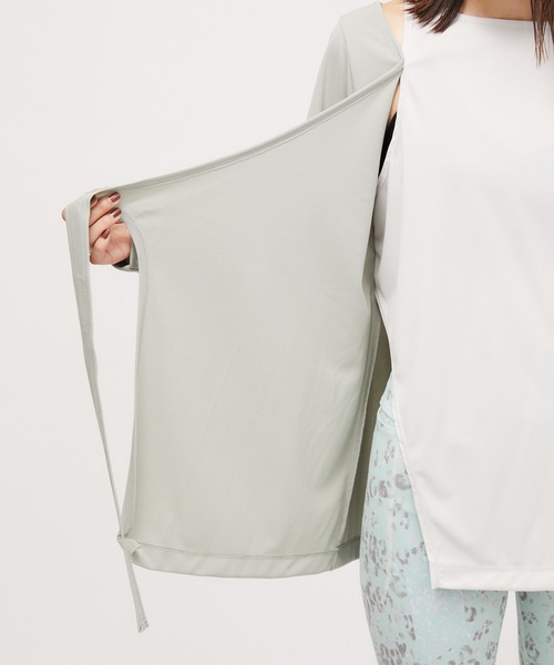 NERGY（ナージー）の「【UV&接触冷感&吸水速乾】カシュクールTEE（Tシャツ/カットソー・レディース・グリーン系その他/ベージュ/ブラック・FREE）」の21枚目の写真