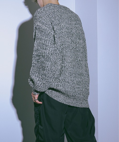Ellno Loset(エルノロゼット)の「ルーズニットプルオーバー(ニット/セーター・メンズ・ブラック/グレー/レッド・SMALL/MEDIUM/LARGE)」の17枚目の写真