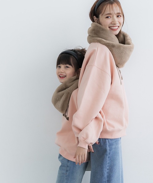 キッズ 親子お揃いフェイクファースヌード（ネックウォーマー/スヌード