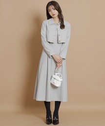 SWINGLE（スウィングル）の「千鳥ショートジャケット×ワンピース