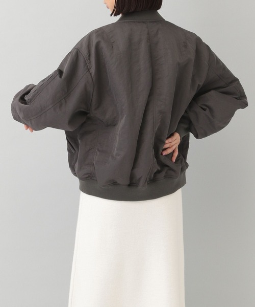 A part by（アパートバイ）の「ショートMA-1（MA-1・レディース・ライトグレー/ライトベージュ/チャコールグレー・FREE）」の10枚目の写真