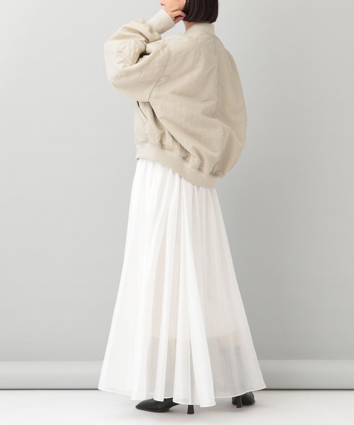 A part by（アパートバイ）の「ショートMA-1（MA-1・レディース・ライトグレー/ライトベージュ/チャコールグレー・FREE）」の15枚目の写真