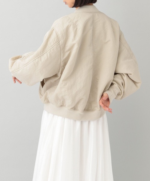 A part by（アパートバイ）の「ショートMA-1（MA-1・レディース・ライトグレー/ライトベージュ/チャコールグレー・FREE）」の18枚目の写真