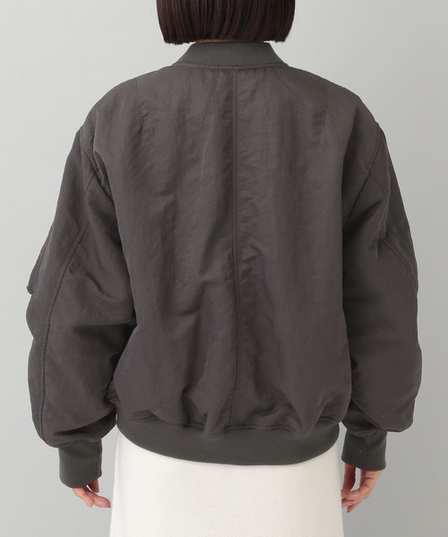 A part by（アパートバイ）の「ショートMA-1（MA-1・レディース・ライトグレー/ライトベージュ/チャコールグレー・FREE）」の21枚目の写真