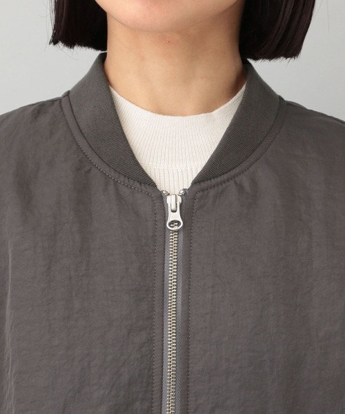 A part by（アパートバイ）の「ショートMA-1（MA-1・レディース・ライトグレー/ライトベージュ/チャコールグレー・FREE）」の22枚目の写真