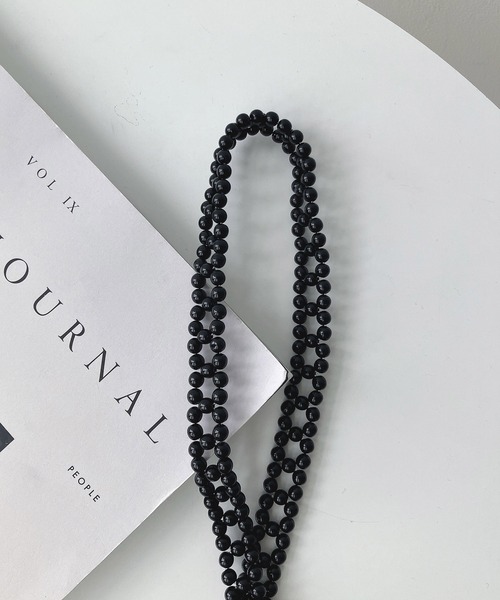 AS KNOW AS plus（アズノゥアズプラス）の「◎パールビーズビスチェ（キャミソール・レディース・ホワイト/ブラック/ホワイト系その他/ブラック系その他・FREE）」の12枚目の写真