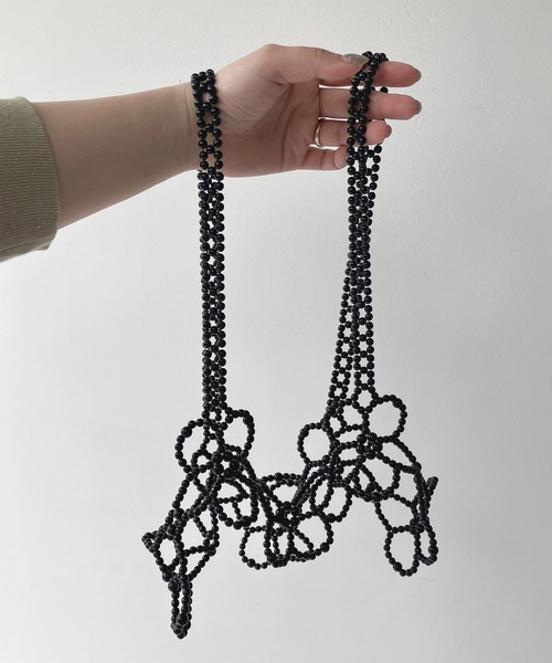 AS KNOW AS plus（アズノゥアズプラス）の「◎パールビーズビスチェ（キャミソール・レディース・ホワイト/ブラック/ホワイト系その他/ブラック系その他・FREE）」の13枚目の写真