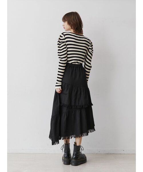 jouetie(ジュエティ)の「フロントリボンニット(ニット/セーター・レディース・ブラック/ピンク/アイボリー・MEDIUM)」の10枚目の写真