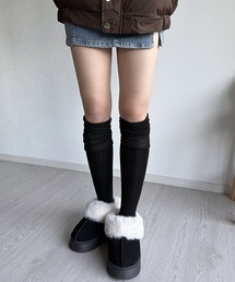 Silly（シリー）の「【スタイルアップしながらあったか】ボリュームソールムートンスリッポン（スリッポン）」