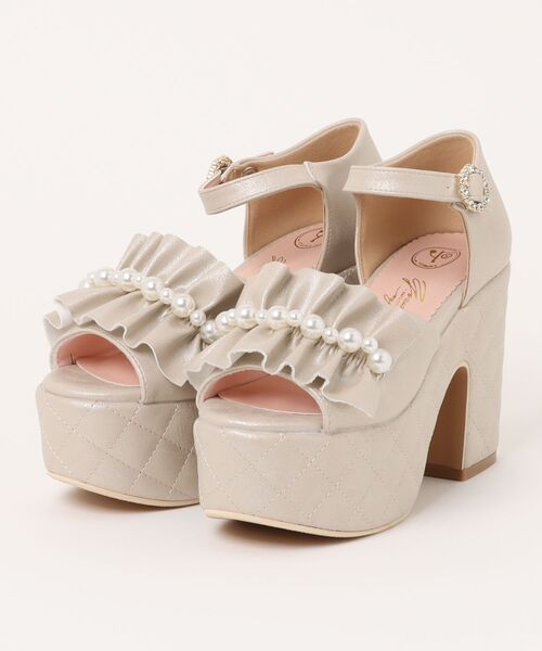 YOSUKE（ヨースケ）の「「YOSUKE/ヨースケ」厚底バックベルトサンダル（サンダル・レディース・ブラック/ブラック系その他/オフホワイト/クリアブラック/ブラック系その他3/シャンパン/ホワイト・S/M/L/LL）」の7枚目の写真