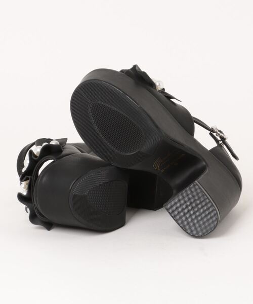 YOSUKE（ヨースケ）の「「YOSUKE/ヨースケ」厚底バックベルトサンダル（サンダル・レディース・ブラック/ブラック系その他/オフホワイト/クリアブラック/ブラック系その他3/シャンパン/ホワイト・S/M/L/LL）」の9枚目の写真