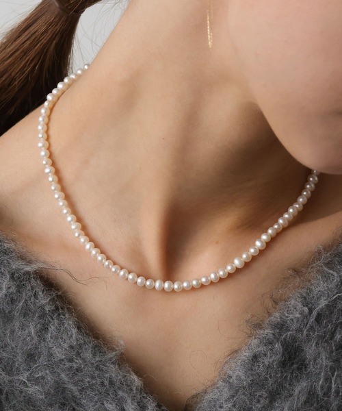 PAS TIERRA（パティエラ）の「【Maris】淡水パールネックレス（ネックレス・レディース・イエローゴールド・FREE）」の7枚目の写真