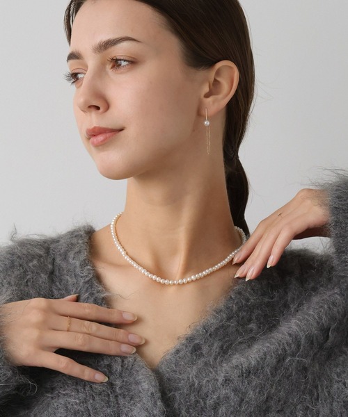 PAS TIERRA（パティエラ）の「【Maris】淡水パールネックレス（ネックレス・レディース・イエローゴールド・FREE）」の8枚目の写真