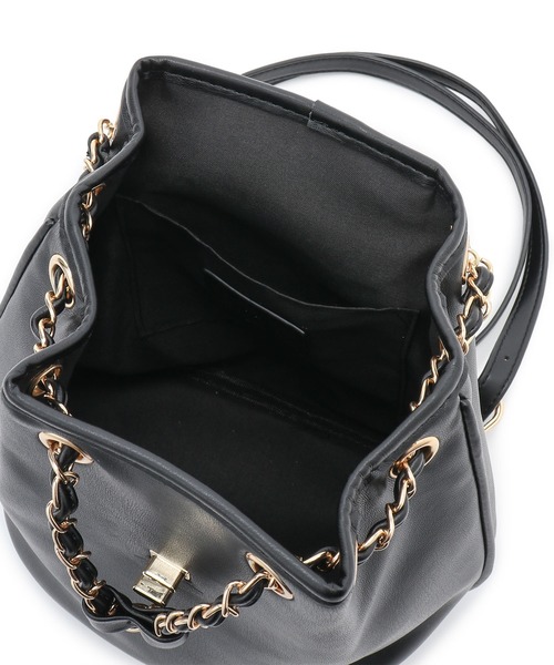 VIS（ビス）の「チェーンミニリュック（バックパック/リュック・レディース・イエロー系その他2/ブラック・FREE）」の16枚目の写真