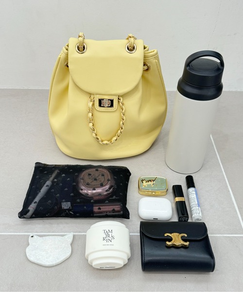 VIS（ビス）の「チェーンミニリュック（バックパック/リュック・レディース・イエロー系その他2/ブラック・FREE）」の19枚目の写真