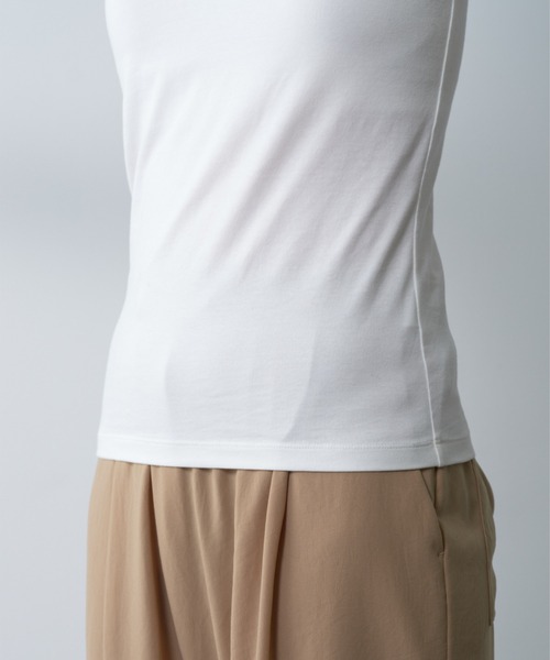 GALLARDAGALANTE(ガリャルダガランテ)の「【La nature linge】ベア天竺タンクトップ(タンクトップ・レディース・ホワイト/ブラック・1/0)」の15枚目の写真