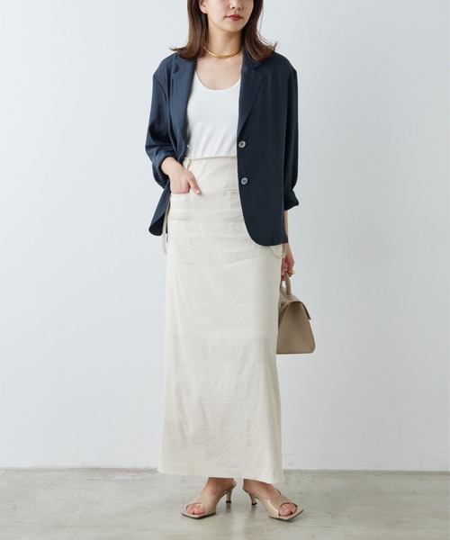 GALLARDAGALANTE(ガリャルダガランテ)の「【La nature linge】ベア天竺タンクトップ(タンクトップ・レディース・ホワイト/ブラック・1/0)」の8枚目の写真