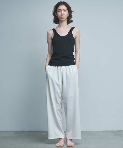 GALLARDAGALANTE(ガリャルダガランテ)の「【La nature linge】ベア天竺タンクトップ(タンクトップ・レディース・ホワイト/ブラック・1/0)」の20枚目の写真