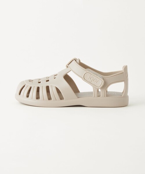 igor（イゴール）の「＜igor＞TOBBY 14cm-18cm（サンダル・キッズ・ライラック/ライトグレー/ライトピンク/ブラック・17cm/16cm/15cm/14cm/18cm）」の2枚目の写真