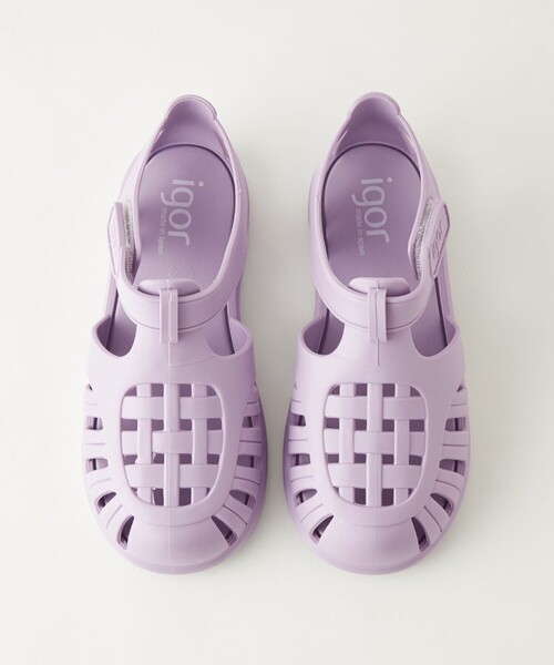 igor（イゴール）の「＜igor＞TOBBY 14cm-18cm（サンダル・キッズ・ライラック/ライトグレー/ライトピンク/ブラック・17cm/16cm/15cm/14cm/18cm）」の7枚目の写真