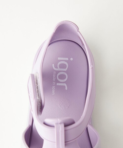 igor（イゴール）の「＜igor＞TOBBY 14cm-18cm（サンダル・キッズ・ライラック/ライトグレー/ライトピンク/ブラック・17cm/16cm/15cm/14cm/18cm）」の11枚目の写真