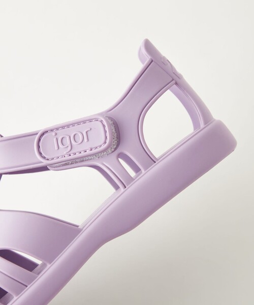 igor（イゴール）の「＜igor＞TOBBY 14cm-18cm（サンダル・キッズ・ライラック/ライトグレー/ライトピンク/ブラック・17cm/16cm/15cm/14cm/18cm）」の13枚目の写真