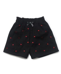 ◆【110-140cm】ハート刺繍ショートパンツ