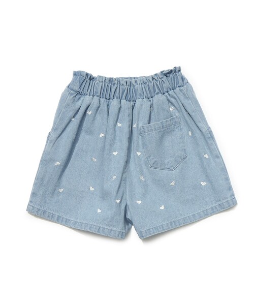 SHOO・LA・RUE（シューラルー）の「◆【110-140cm】ハート刺繍ショートパンツ（その他パンツ・キッズ・ブラック/ライトベージュ/サックスブルー・11/12/13/14）」の8枚目の写真