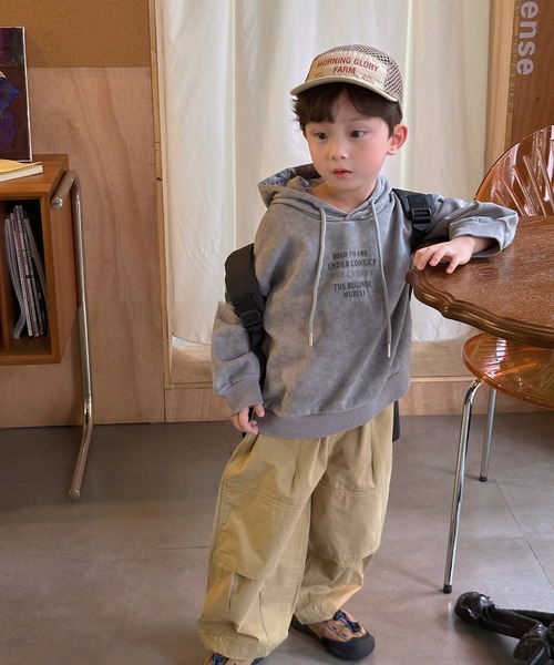 aimoha(アイモハ)の「【aimoha-KIDS-】子供服 タイダイ染めスウェットパーカー(パーカー・キッズ・グレー・130/120/110/100/90)」の4枚目の写真