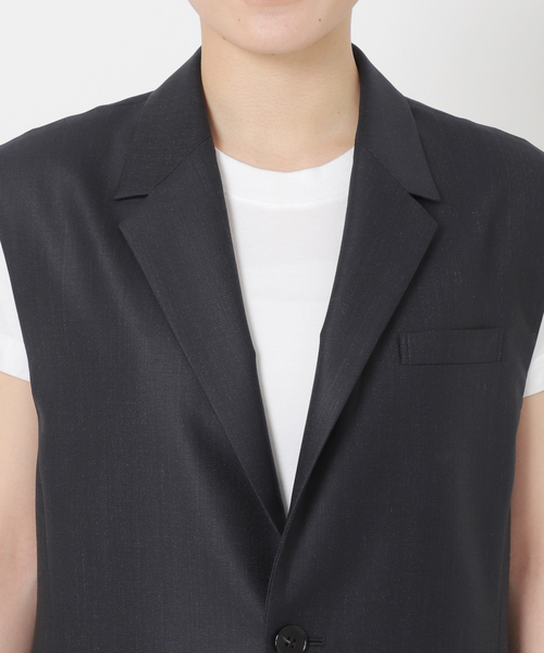 AP STUDIO(エーピーストゥディオ)の「TW ツイルベスト(ベスト・レディース・ネイビー・36/38)」の18枚目の写真