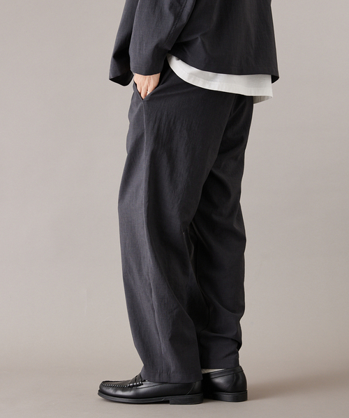 JOURNAL STANDARD（ジャーナルスタンダード）の「”吸水速乾 / 接触冷感” EVALET ストレッチ ウォッシャブル 1タックテーパードパンツ（スラックス・メンズ・ブラック系その他/ベージュ/ダークブルー・SMALL/MEDIUM/LARGE）」の17枚目の写真