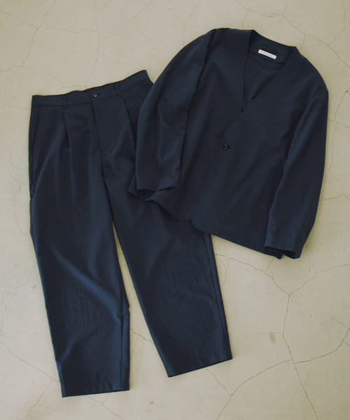 JOURNAL STANDARD（ジャーナルスタンダード）の「”吸水速乾 / 接触冷感” EVALET ストレッチ ウォッシャブル 1タックテーパードパンツ（スラックス・メンズ・ブラック系その他/ベージュ/ダークブルー・SMALL/MEDIUM/LARGE）」の20枚目の写真