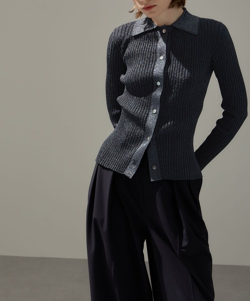 N.O.R.C（ノーク）の「ラメリブポロニット（ニット/セーター）」 - WEAR