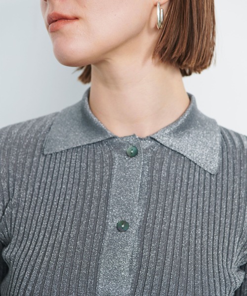 N.O.R.C（ノーク）の「ラメリブポロニット（ニット/セーター）」 - WEAR