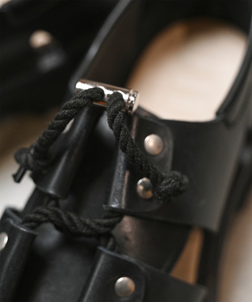 EARLE（アール）の「EARLE アール / Gladiator shoes グラディエーターシューズ グラディエーターサンダル / ER4101（サンダル・メンズ・ブラック/ホワイト・40/41/42/43）」の5枚目の写真