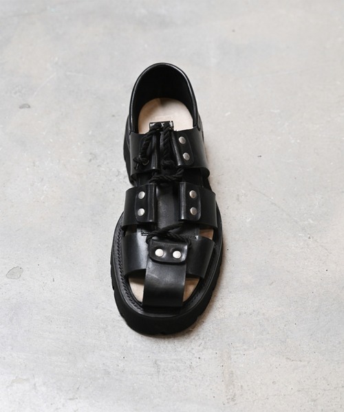 EARLE（アール）の「EARLE アール / Gladiator shoes グラディエーターシューズ グラディエーターサンダル / ER4101（サンダル・メンズ・ブラック/ホワイト・40/41/42/43）」の7枚目の写真