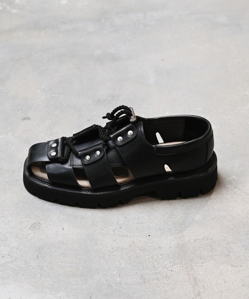 EARLE（アール）の「EARLE アール / Gladiator shoes グラディエーターシューズ グラディエーターサンダル / ER4101（サンダル・メンズ・ブラック/ホワイト・40/41/42/43）」の8枚目の写真