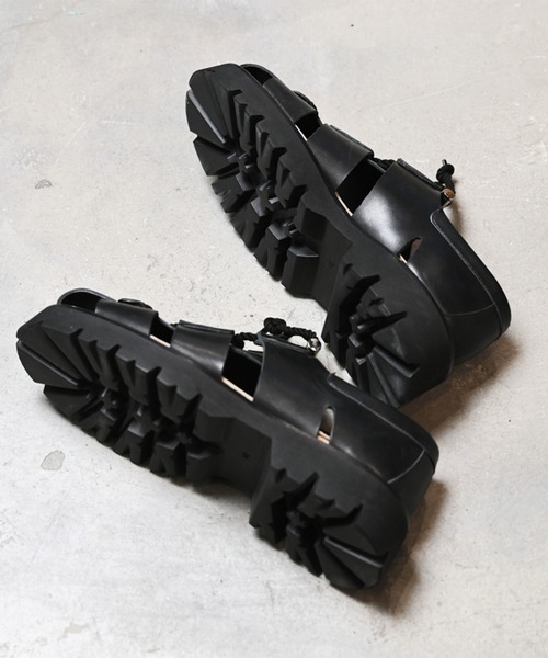 EARLE（アール）の「EARLE アール / Gladiator shoes グラディエーターシューズ グラディエーターサンダル / ER4101（サンダル・メンズ・ブラック/ホワイト・40/41/42/43）」の10枚目の写真