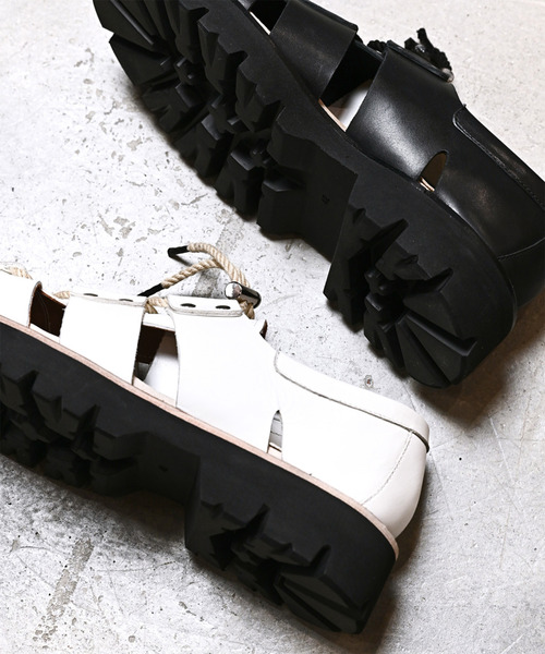 EARLE（アール）の「EARLE アール / Gladiator shoes グラディエーターシューズ グラディエーターサンダル / ER4101（サンダル・メンズ・ブラック/ホワイト・40/41/42/43）」の12枚目の写真