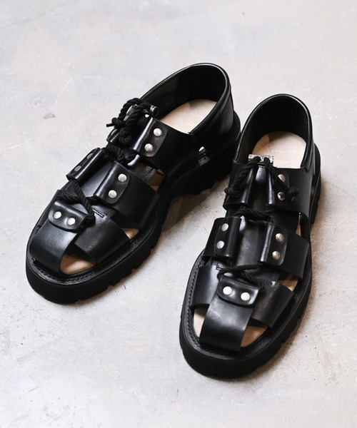 EARLE（アール）の「EARLE アール / Gladiator shoes グラディエーターシューズ グラディエーターサンダル / ER4101（サンダル・メンズ・ブラック/ホワイト・40/41/42/43）」の20枚目の写真