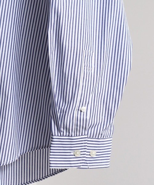 Art re A select（アトリエセレクト）の「【MADE IN JAPAN】オーバーストライプビッグシャツ（シャツ/ブラウス・メンズ・ブルー系その他2/ベージュ系その他/ベージュ系その他2/ブルー系その他・M/L）」の8枚目の写真