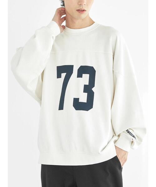 CRAFT STANDARD BOUTIQUE（クラフトスタンダードブティック）の「ヘビーウェイトオーバーダイ　フットボールスウェット（スウェット・メンズ・ブルー/チャコールグレー/アイボリー・XL/L/M）」の4枚目の写真