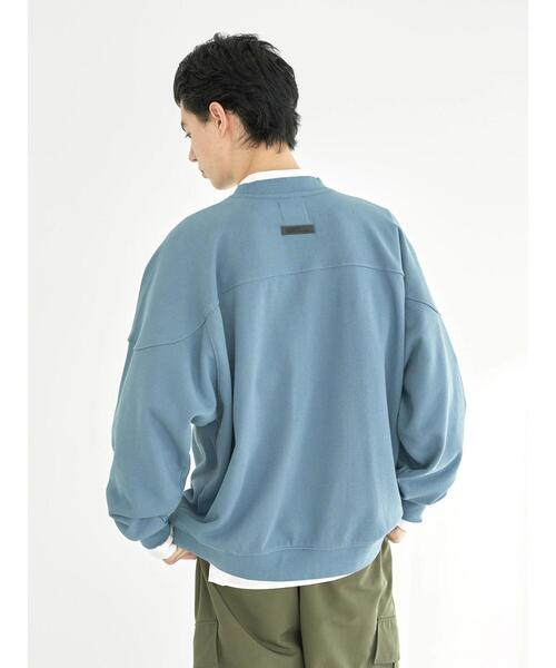 CRAFT STANDARD BOUTIQUE（クラフトスタンダードブティック）の「ヘビーウェイトオーバーダイ　フットボールスウェット（スウェット・メンズ・ブルー/チャコールグレー/アイボリー・XL/L/M）」の10枚目の写真