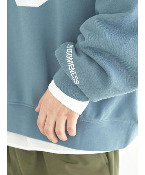 CRAFT STANDARD BOUTIQUE（クラフトスタンダードブティック）の「ヘビーウェイトオーバーダイ　フットボールスウェット（スウェット・メンズ・ブルー/チャコールグレー/アイボリー・XL/L/M）」の12枚目の写真