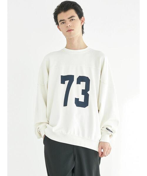 CRAFT STANDARD BOUTIQUE（クラフトスタンダードブティック）の「ヘビーウェイトオーバーダイ　フットボールスウェット（スウェット・メンズ・ブルー/チャコールグレー/アイボリー・XL/L/M）」の17枚目の写真