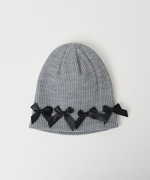 WEGO(ウィゴー)の「WEGO/リボンシングルニットワッチ(ニットキャップ/ビーニー・レディース・グレー/ブラック/ホワイト・FREE)」の9枚目の写真