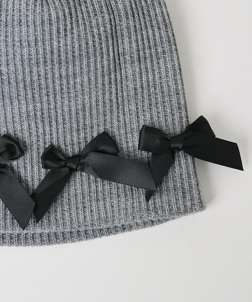 WEGO(ウィゴー)の「WEGO/リボンシングルニットワッチ(ニットキャップ/ビーニー・レディース・グレー/ブラック/ホワイト・FREE)」の10枚目の写真