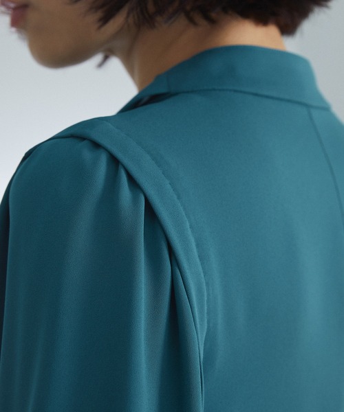 UNITED TOKYO（ユナイテッドトウキョウ）の「2WAYボウタイブラウス（シャツ/ブラウス・レディース・ホワイト/グリーン/マルチ・FREE）」の10枚目の写真